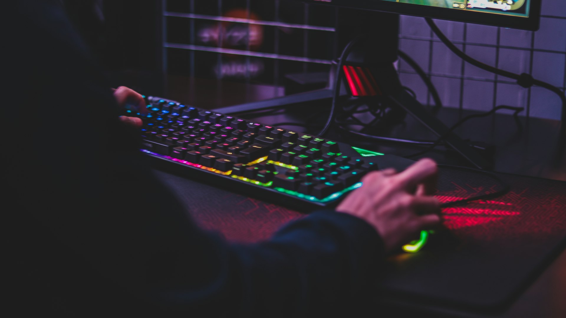 Players competing at the InnovativeValorForge esports arena in Fitzroy